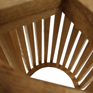 Wooden bar table Kenda Mindi in natural shade D60x90cm