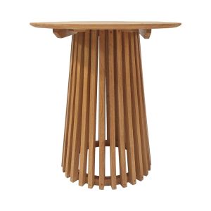 Wooden bar table Kenda Mindi in natural shade D60x90cm
