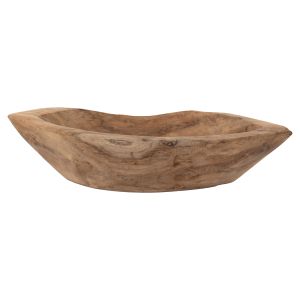 Дървена купа тик, 30x6x13cm Hm9632