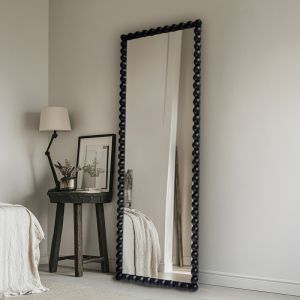 Ledalo wooden mirror in black shade 45x4.5x130cm