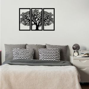 Wooden wall panel made of 3 wood elements Hm7221