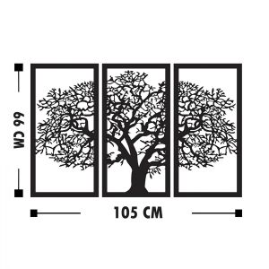 Wooden wall panel made of 3 wood elements Hm7221
