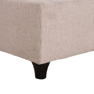 Единично легло Milo Hm652.32 плат теди в бежово - за матрак 90x200см