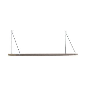 Single wall shelf &amp;amp;amp;quot;elmira&amp;amp;amp;quot; walnut-chrome 72*20*27