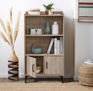 Shelf, board, Sonoma color, 60x30x112 cm