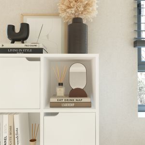Bookel shelf in white 59.5x27.5x89cm