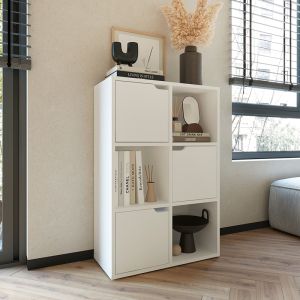 Bookel shelf in white 59.5x27.5x89cm