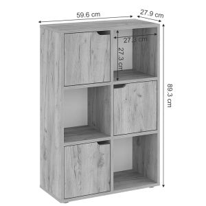 Bookel shelf in oak color 59.5x27.5x89cm