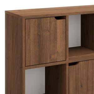 Bookel shelf in walnut color 88.5x27.5x89.3cm