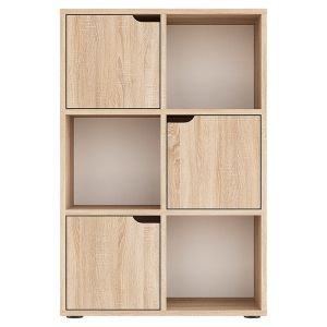 Bookel shelf in sonoma color 59.5x27.5x89cm