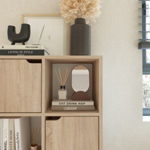Bookel shelf in sonoma color 59.5x27.5x89cm