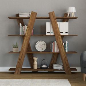 Shelf Diana walnut color 150x29x137cm