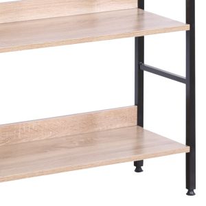 Shelf Elbo natural-black steel 60x28x160cm
