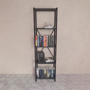Shelf Glase anthracite/black 40x30x150cm
