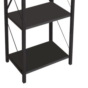 Shelf Glase anthracite/black 40x30x150cm