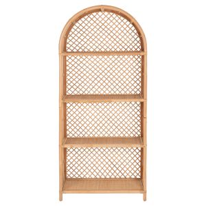 Shelf Hm9552 made of rattan in natural color 80x40x182hcm,