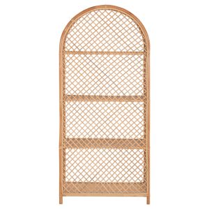 Shelf Hm9552 made of rattan in natural color 80x40x182hcm,
