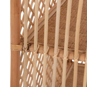 Shelf Hm9552 made of rattan in natural color 80x40x182hcm,