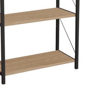 Jackrey shelf, oak/black, 60x30x114cm