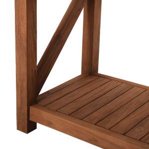 Kitaku Hm9798 shelf made of recycled teak wood 150x45x200hcm