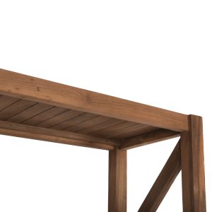 Kitaku Hm9798 shelf made of recycled teak wood 150x45x200hcm