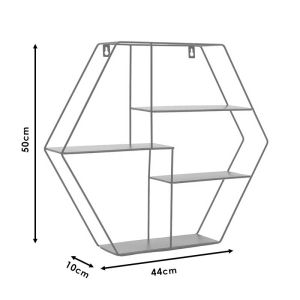 Matisse metal shelf 50x10x44cm
