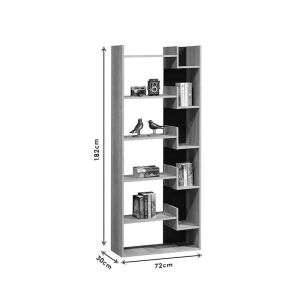 Shelf Naya 72x30x182.5cm