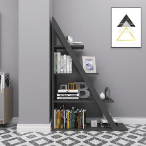 Quina shelf in anthracite color 100x30x150cm