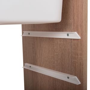 Етажерка Sani Hm18204.03 меламин в цвят Sonama-16 бяло P.e. чекмеджета 69x30x131,5hcm