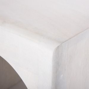 Santorini Wood Handyr shelf solid mango wood white color 60x35x120hcm Hm9706