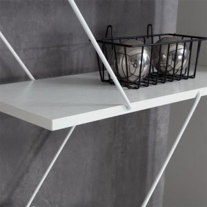 Shelf Tars color white/gray 84x24x157cm
