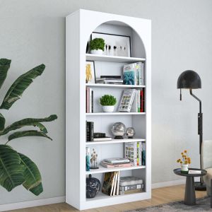 Shelf Zoel white melamine 80x31.5x180cm
