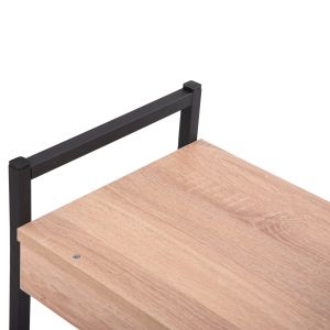 Kitchen organization shelf Becko Hm18219.03 melamine in Sonama-black metal 54.5x35x41hcm.