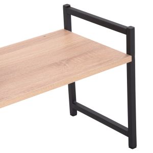 Kitchen organization shelf Becko Hm18219.03 melamine in Sonama-black metal 54.5x35x41hcm.