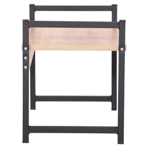 Kitchen organization shelf Becko Hm18219.03 melamine in Sonama-black metal 54.5x35x41hcm.