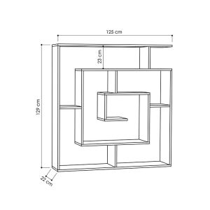 Labyrinth shelf 125x22x129