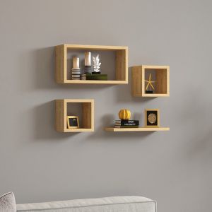 Melamine shelf Babine oak color 84x15x44cm