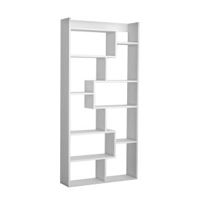 Melamine shelf in white color Hm8865,01 90x22x182cm