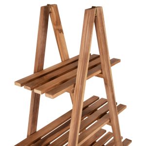 Teak shelf in natural color Stam Hm7895 120x33x180hcm