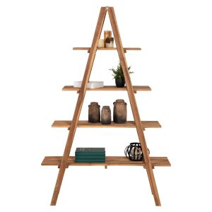 Teak shelf in natural color Stam Hm7895 120x33x180hcm