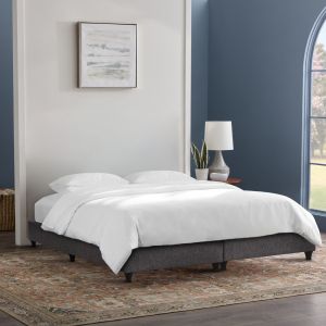 За легло King-size Siggy Hm21218-сив плат-за матрак 180x200см.