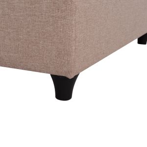 За легло King-size Siggy Hm21218.01 - бежов плат - за матрак 180x200см.