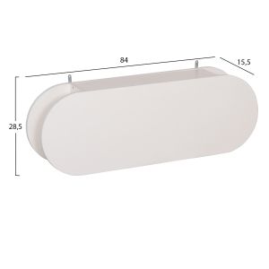 Закачалка за антре с рафт Stor Hm18078.01 меламин в бяло 84x15.5x28.5hcm.