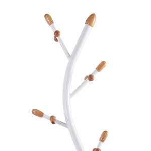 Закачалка за дрехи Sergio метална цвят бял/натурален D37x171cm