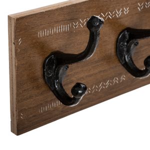 Clothes hanger Terty made of Mdf in walnut color 50x8.5x13cm