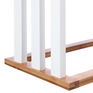 Закачалка за дрехи Tower Mdf-bamboo White-natural 55x24x82cm
