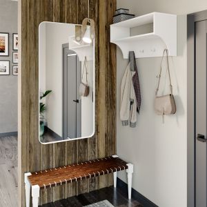 Crosta coat hanger in white 80x28x40cm