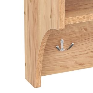 Coat hanger Crosta in oak color 80x28x40cm