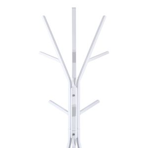 Denner metal coat hanger in white color 48.5x48.5x180cm