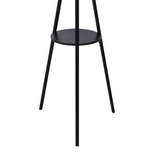 Denner metal coat hanger in black color 48.5x48.5x180cm